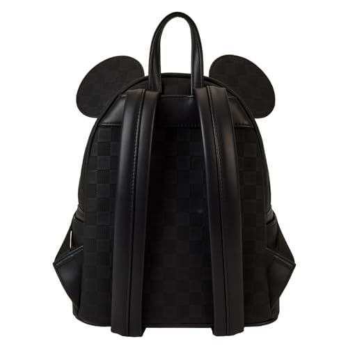 Image of Loungefly Mickey Mouse Checkered Texture Mini Backpack