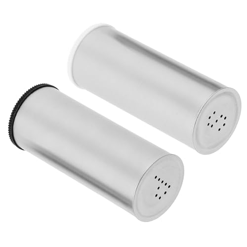 NUOBESTY Lot de 2 Poivrières Distributeur D'épices Cuisine et Maison, Flacon Saupoudreuse en Matériau Sûr, Petite Taille, Dosage Précis, Salière et Poivrière Domestique Couleur Aléatoire