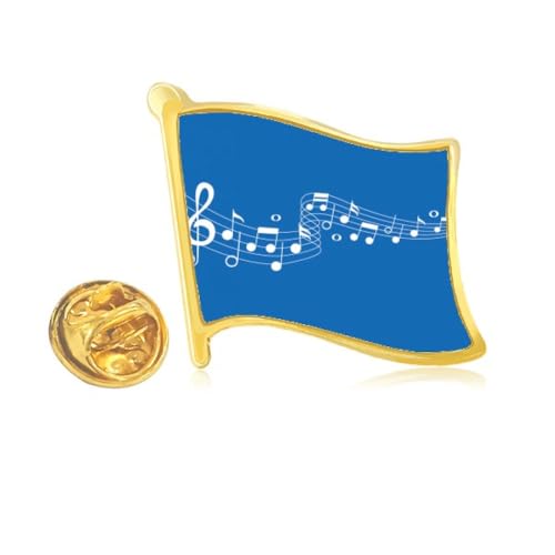 Pin's bleu Jumpg Music pour personnaliser une veste en jean