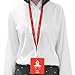 Unbreakable PVC Hall Pass Lanyards,Mlife School Passes Set for Teachers 12 Pack Hall, Bathroom, Library, Office and Nurse Classroom School Supplies