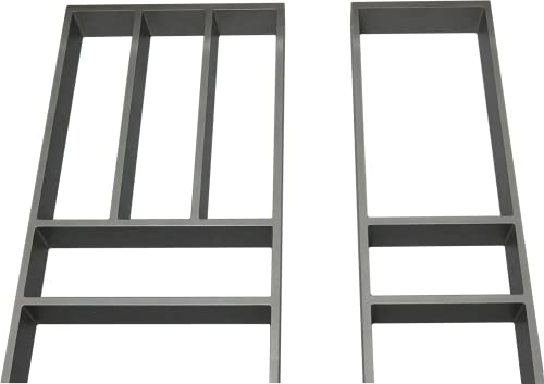 THHA-System Besteckeinsatz Besteckkasten Schubkasteneinsatz für Küche Besteckasten für Schubladen (Element: klein B/T 176 x 523 + groß 277 x 523 mm) Cover
