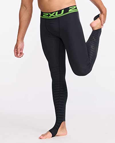 2XU Men's Elite Power Recovery Compression Tights - Enhance Performance & Recovery - Black/Nero3