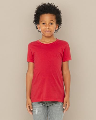 Bella Canvas Product of Brand Youth Jersey Short-Sleeve T-Shirt - RED - L -, Instant Savings of 5% & More4