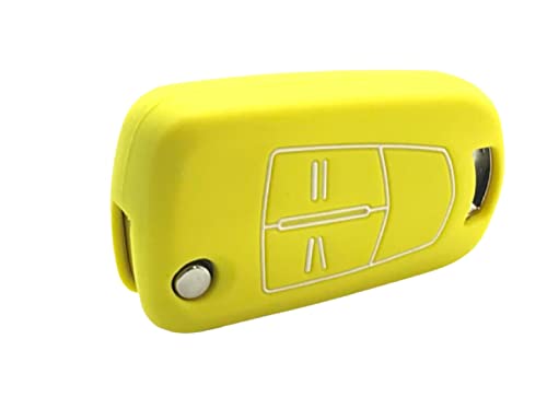 Nordecco - SILICONE KEY FOB PROTECTOR CASE FIT FOR OPEL VAUXHALL CORSA SRI ASTRA VECTRA MERIVA ZAFIRA 2/3 Button (Yellow) - Image 3