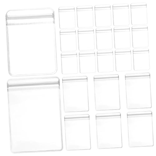 OSOLADY Jewelry Packaging Bags Set of 100 PVC Zip Pouches Self Seal Storage for Travel Organization