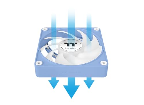 Image of Thermaltake CT120 EX ARGB Sync PC Cooling Fan Hydrangea Blue 3 Pack /Fan /12025 /PWM 500~2000 RPM /ARGB MB Sync /Hydrangea Blue