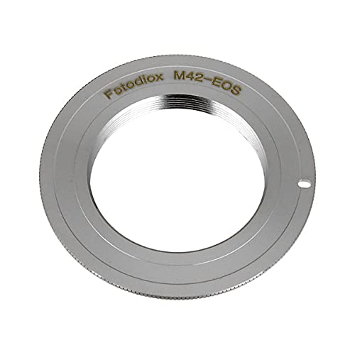 Image of Fotodiox Pro Lens Adapter - M42 Type 1 Screw Mount SLR to Canon EOS (EF, EF-S) D /SLR Camera Body With Gen10 Focus Confirmation Chip