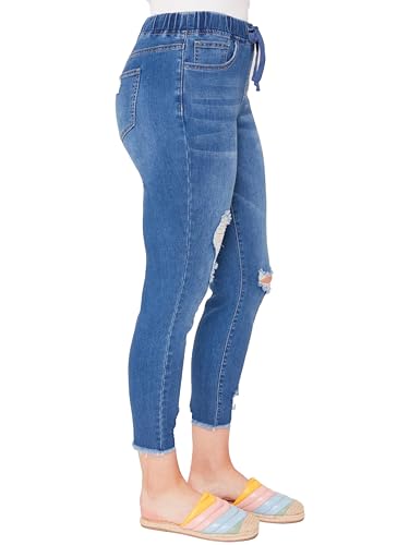 Royalty For Me Women's High Rise Jogger, Medium Blue, XL2