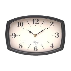 TRYLTRY Wall Clock Black Retro Rectangular Clock Metal Wall Clocks Battery Operated Old Design photo TRYLTRY Wall Clock Black Retro Rectangular Clock Metal Wall Clocks Battery Operated Old Design