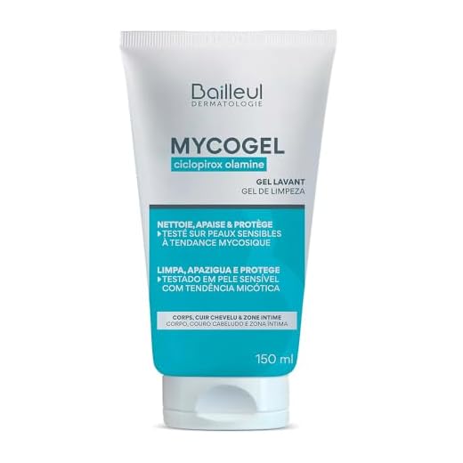 Bailleul | Mycogel | Gel limpiador contra las micosis cutáneas | Limpia, calma y protege | Pieles y mucosas genitales sensibles con tendencia micótica | 94% de ingredientes de origen natural | 150 ml