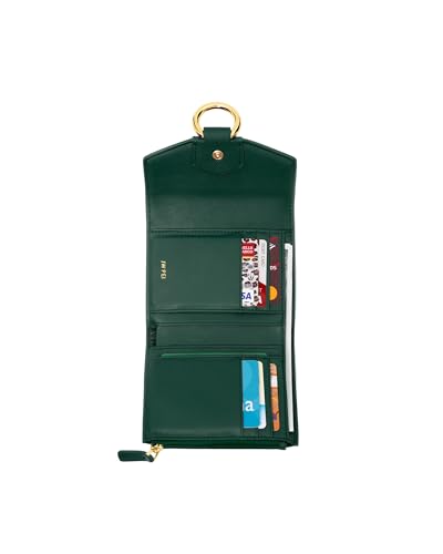 JW PEI Stella Wallet - Dark Green Croc3