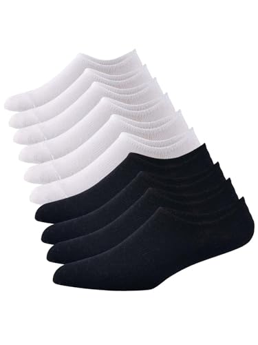 Men No Show Socks Low Cut Ankle Sock Men Short Socks Casual Thin Cotton Non Slip Sock 5 Pairs