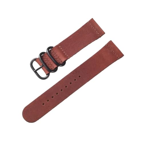 [X] Be[WXgbvvoh 20mm 22mm pvxg(Red Brown,22mm)