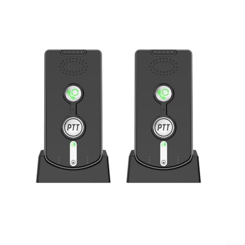 Interphone de porte sans fil avec système de communication intelligent pour la maison, le bureau, l'immeuble, l'accès de sécurité (noir)