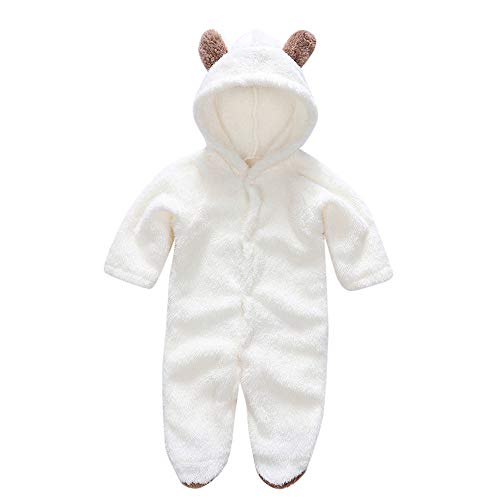 Greetuny Combinaison A Capuche Panda Bebe Fille Garcon Barboteuses Chaud Hiver Panda Pyjama Mignon Pour 0 3 Ans