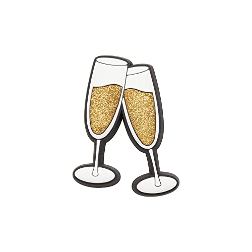 Crocs Unisex-Adult Champagne Cheers Jibbitz Shoe Charm Multicolor Oneszie (JIB262)