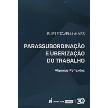 Capa do livro Paras Subordinação e Uberização do Trabalho - 2019
