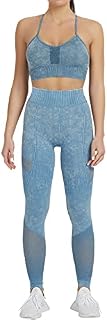 JULY'S SONG Womens Workout Clothes 2 Piece Padded Sports Bras High Waisted Legging
