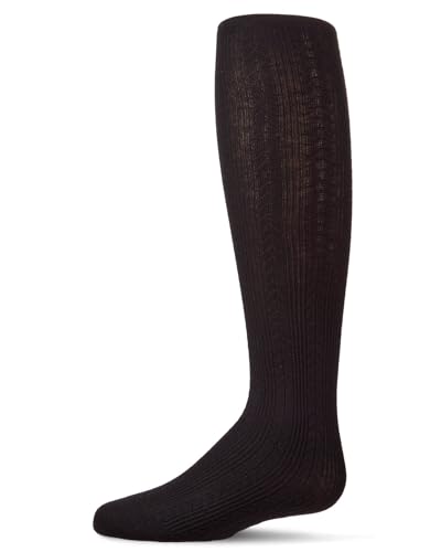 MeMoi Girls Ribbed Cotton Rich Multi-Arrow-Patterned Sweater Tights