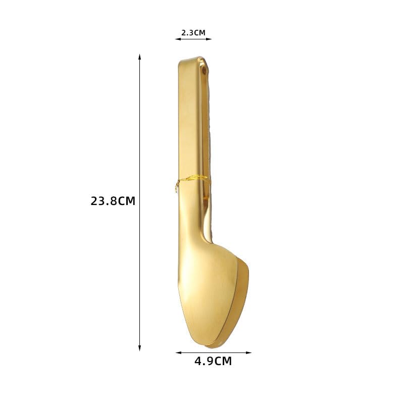 Daily Rituals Gold-Tone Metal Serving Tongs - Perfect for Parties and Everyday Use (2) 3