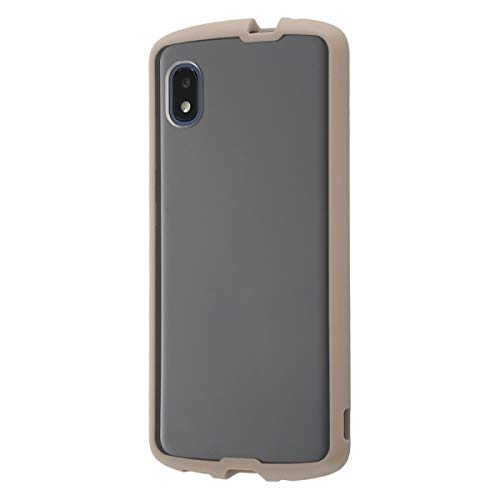 Galaxy A21 / Galaxy A20 Hybrid Case Cover, Puffull Shockproof, Shock Absorption, Scratch Resistant, 2H Hardness, Lightweight Design, Clear, Beige