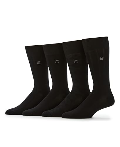 Perry Ellis Men's Portfolio 4 Pack Bamboo Socks
