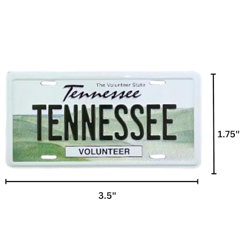 Imán rectangular decorativo de placa Tennessee 3.5x1.75 in miniatura 4