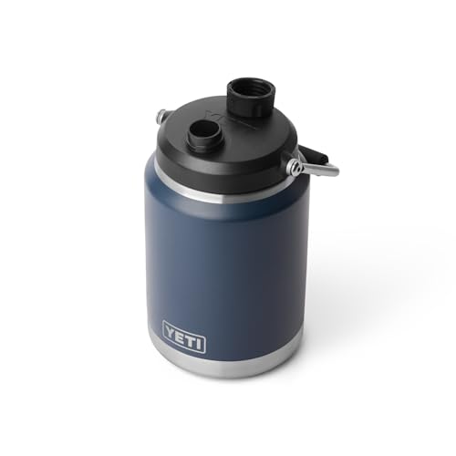 Image of YETI Rambler Half Gallon Jug 2.0, Vacuum Insulated, Leakproof, Stainless Steel with MagCap, Navy
