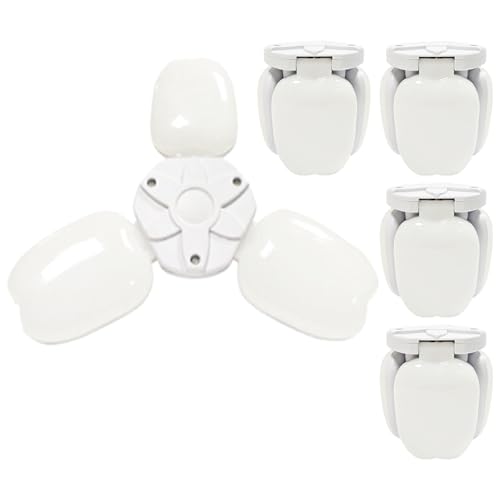 TTiiLoe 20W Garage Light with 3 Deformable Panels, 6000K Ultra Bright LED Ceiling Light Fixture, E26/E27 Screw-in Shop Lighting for Basement Attic Workshop Barn Warehouse, 5 Pack