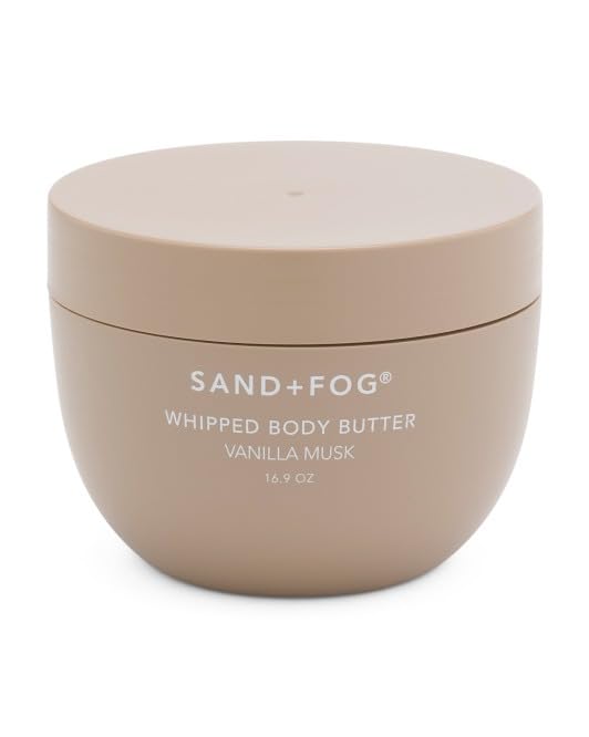 Sand + Fog Whipped Body Butter, Vanilla Musk Scent, 16.9 Fl Oz