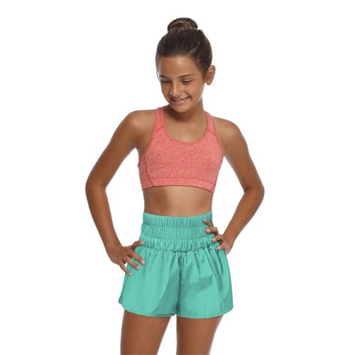 Youth Kids Girls Athletic Shorts Basketball Sport Workout Quick-Dry Short Pants Sweatpants Solid High Waist Bottoms2