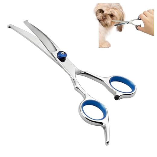 Hondenschaar, gebogen schaar, bontschaar voor hond en kat, veiligheid, ronde punt, grooming schaar, roestvrijstalen vachtschaar voor honden en katten