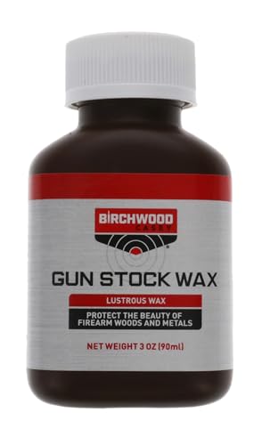 Birchwood Casey Easy-to-Use Gun Stock Wax for Gun Protection, Maintenance and Cleaning, 3 OZ Bottle