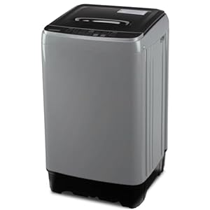 Washing Machine 13lbs Automatic Laundry Machine 10 Programs, LED Display, 8 Water Levels Top Load Washer, High-efficiency Portable Compact Washer for Bath, Apartment, RV, Dorm