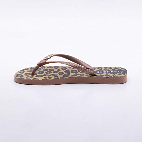 Chinelo Onça Castanho 37