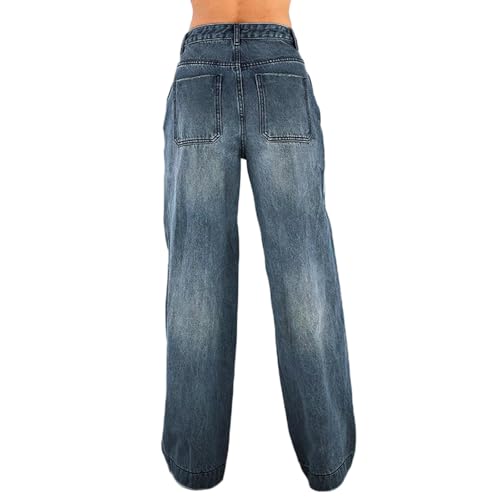 Stretchy High Waisted Jeans for Women Trendy Baggy Wide Leg Jeans Long Tall Mom Jean Denim Cowgirl Pants4