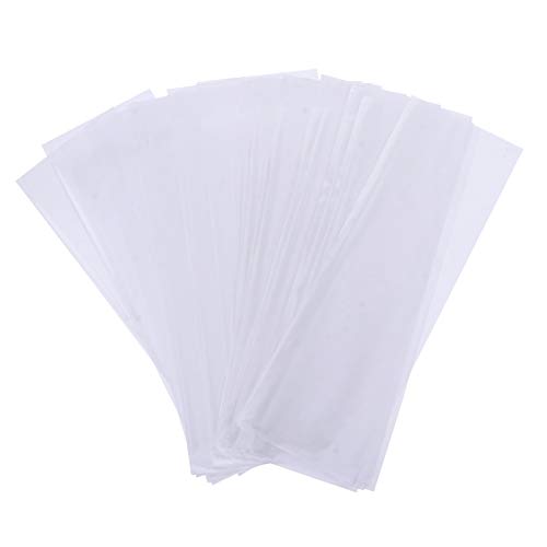 Minkissy 200 Sheets Hair Dye Paper Release Paper Hairdressing Supplies Hair Tinting Strips Hair Dye Paper Strips Regular Perm End Hair Perm End Papers White Curlers Highlight or