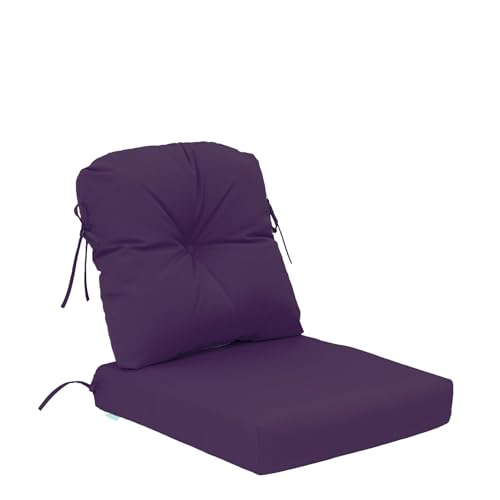 Image of QILLOWAY Outdoor Chair Cushion Set with Strings,Replacement Outdoor Cushions for Patio Furniture.(Purple)
