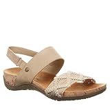BEARPAW Women's Emerson Multiple Colors | Women's Sandal | Women's Shoe | Comfortable & Lightweight Size 7 Natural