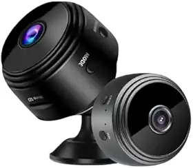 Mini Câmera Espiã A9 Wi-Fi Full HD 1080p com Visão 150º, Gravação em Cartão SD até 128GB, Monitoramento por App HD IOT – Segurança Discreta para Casa, Escritório ou Carro