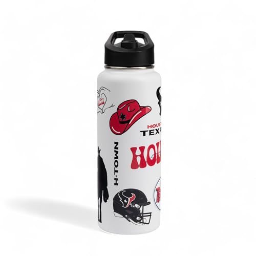 The Memory Company Officially Licensed NFL 34oz Water Bottle - Premium Stainless Steel Double-Wall Insulated, Leakproof Design