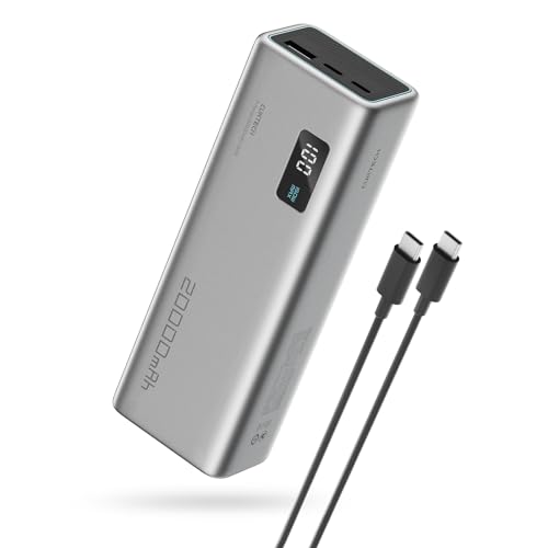CUKTECH 15 Power Bank 20000mAh, 100W USB C Portable Laptop Charger, 3-Port PD 3.0 Fast Charging Battery Pack, Compatible with iPhone 16/15/14/13, Samsung, MacBook, Dell, Steam Deck and More