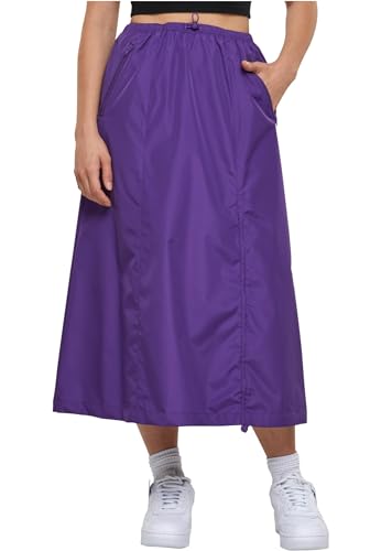 Jupe midi parachute en ripstop pour femme style urbanwear décontracté