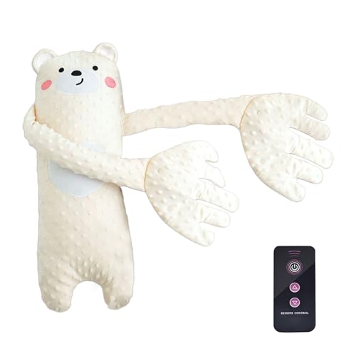 Almohada para dormir con palmaditas para bebés, 68 x 25 cm, control remoto, forma de animal, decoración relajante para la guardería, almohada calmante para bebés | Ayuda para dormir del bebé para dorm