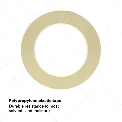 Scotch Fine Line Tape 218, High-Performance, Polypropylene Plastic, Instant Adhesion, Moisture And Solvent Resistant, Green Color, 3/8 In X 60 Yd, 5.0 Mil, Pack Of 1 #TOP2