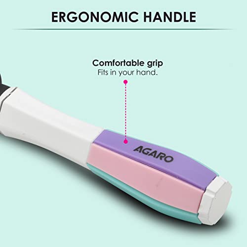 AGARO Classic Paddle Hair Brush with Strong & flexible nylon bristles having Anti static ball tips, For Grooming, Straightening, Smoothing,... - Image 6