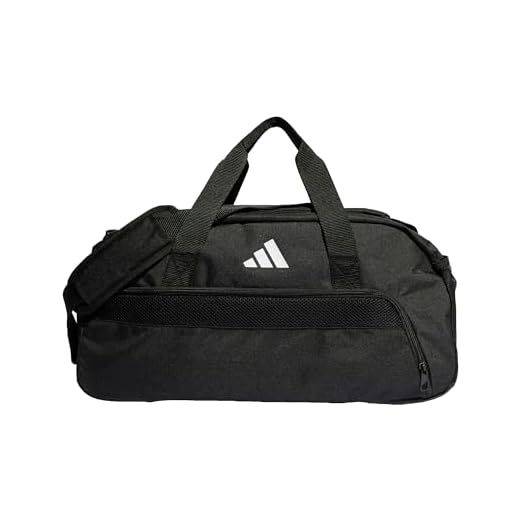 Adidas Unisex Adulto Duffel Tiro L Duff S, Negro/Blanco, HS9752, NS