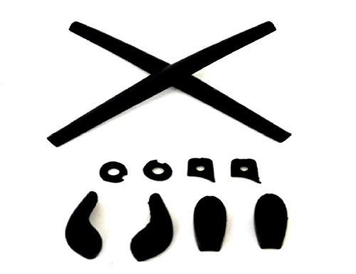 Galaxy Puente Apoyo de Nariz & Patillas de Puente Gomilla Kits Oakley Juliet, Centavo, Mars Negro - Negro, Regular