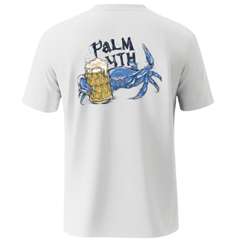 Palmyth Fishing Shirts for Men Sun Protection Shirts Short Sleeve UPF 50+ T-Shirt Tee Quick Dry