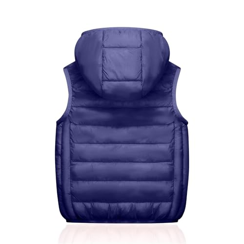 Boys Girls' Puffer Vest Sleeveless Quilted Vest Zipper Hooded Down Puffy Jacket Kids Winter Warm Gilet Waistcoat4